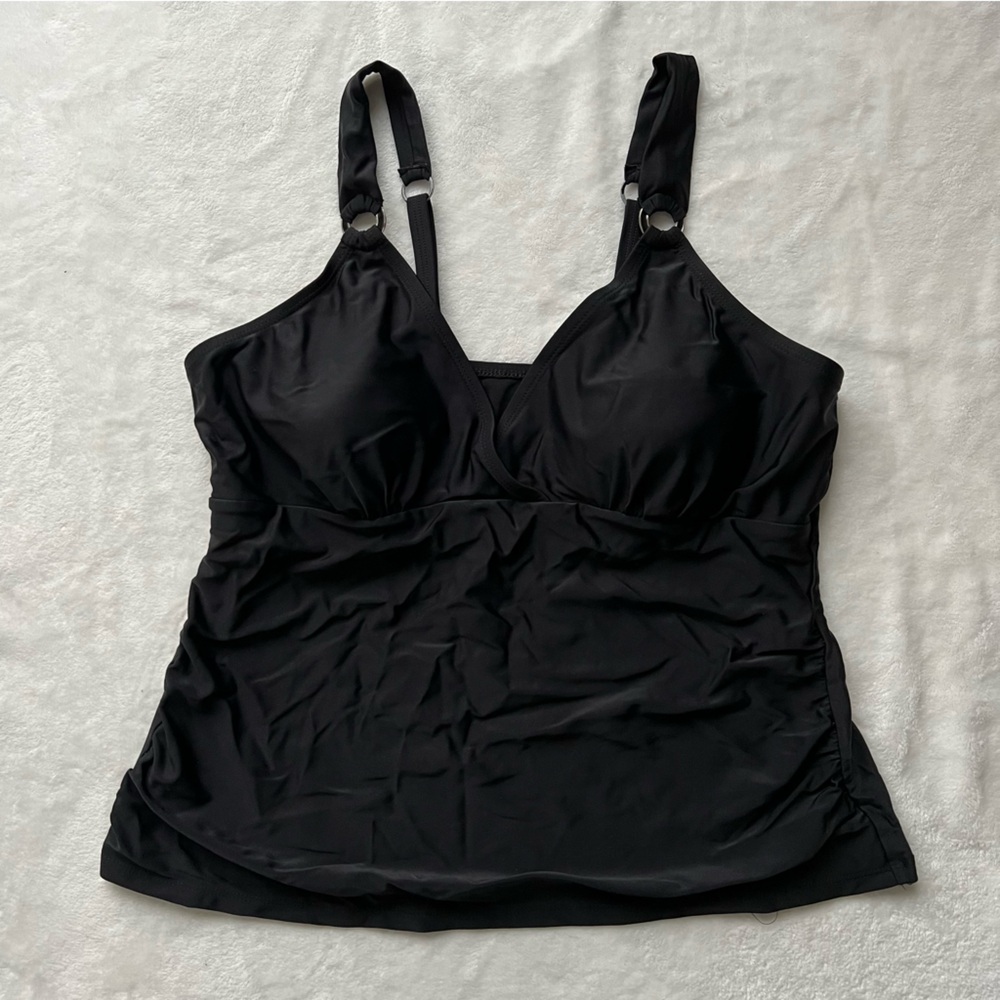 Christina Black Tankini Top
